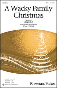 cover A Wacky Family Christmas Two-Part choral sheet music cover